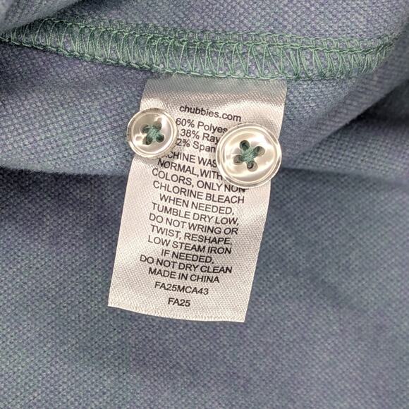 NWT Chubbies The Pic-a-nic Overshirt Plaid Flannel Mens M Green Purple - Picture 11 of 12